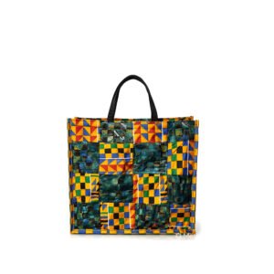 Adire patch Bag - Dugo, Afrocentric, Handmade, Ankara, Adire, Aso-oke