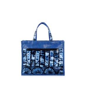 Adire patch Bag - Dugo, Afrocentric, Handmade, Ankara, Adire, Aso-oke