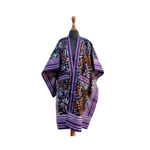 Ajoke Kimono - Dugo, Afrocentric, Handmade, Ankara, Adire, Aso-oke