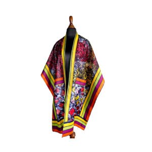 Ajoke Kimono - Dugo, Afrocentric, Handmade, Ankara, Adire, Aso-oke
