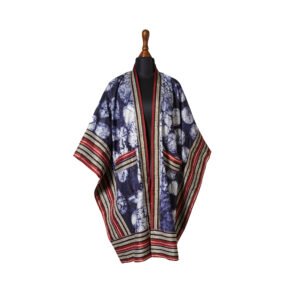 Ajoke Kimono - Dugo, Afrocentric, Handmade, Ankara, Adire, Aso-oke