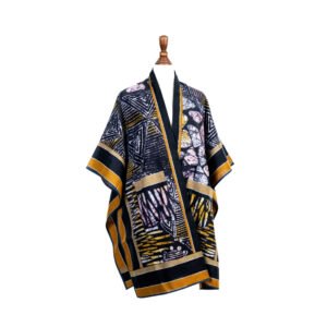 Ajoke Kimono - Dugo, Afrocentric, Handmade, Ankara, Adire, Aso-oke