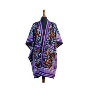 Ajoke Kimono - Dugo, Afrocentric, Handmade, Ankara, Adire, Aso-oke