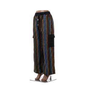 Aso-Oke Jumbo Pants - Dugo, Afrocentric, Handmade, Ankara, Adire, Aso-oke