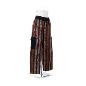 Aso-Oke Jumbo Pants - Dugo, Afrocentric, Handmade, Ankara, Adire, Aso-oke