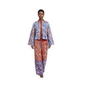 Aso-Oke Jumbo Pants - Dugo, Afrocentric, Handmade, Ankara, Adire, Aso-oke