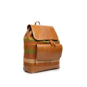 Moyo Backpack - Dugo, Afrocentric, Handmade, Ankara, Adire, Aso-oke