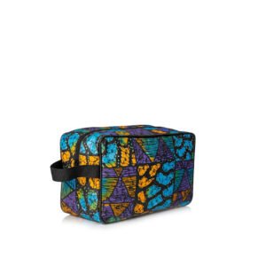 Stylish Toiletry Bag - Dugo, Afrocentric, Handmade, Ankara, Adire, Aso-oke