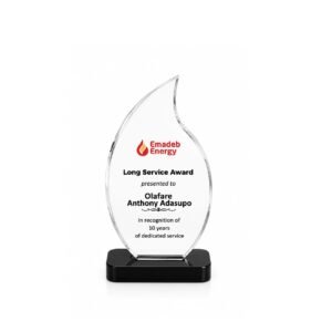 Acrylic Award — custom engraved acrylic award for corporate recognition and awards in Nigeria