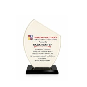Acrylic Award — custom engraved acrylic award for corporate recognition and awards in Nigeria