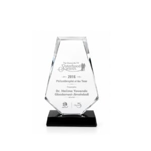 Crystal Award — custom engraved crystal award for corporate recognition and awards in Nigeria
