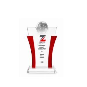 Crystal Award — custom engraved crystal award for corporate recognition and awards in Nigeria