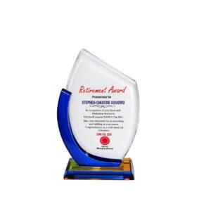 Crystal Award — custom engraved crystal award for corporate recognition and awards in Nigeria