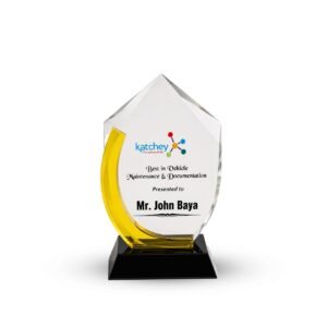 Crystal Award — custom engraved crystal award for corporate recognition and awards in Nigeria