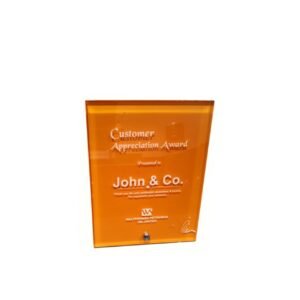 Wooden and Acrylic Plaque — custom engraved wooden and acrylic plaque for corporate recognition and awards in Nigeria