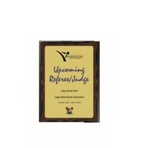 Wooden Award — custom engraved wooden award for corporate recognition and awards in Nigeria