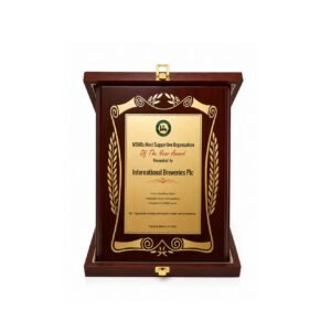 Wooden Award — custom engraved wooden award for corporate recognition and awards in Nigeria