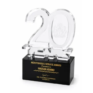 Celebrate excellence with our premium customized awards, beautifully designed and personalized for corporate events, recognition ceremonies, and special achievements. Customize with your company logo, recipient’s name, award title, date, and special message. Available in crystal, acrylic, glass, wooden, and metal designs, with professional engraving and printing options.