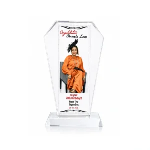 Our custom Crystal Sublimation blends everyday function with a premium, executive finish. Solid optical crystal sits proudly on any desk, making it an ideal corporate gift, conference souvenir or thoughtful appreciation token. Personalise it with a name, logo or short message using crisp laser engraving. Compact, durable and elegantly packaged, it ships safely across Nigeria. Order Now!