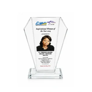Our Custom Crystal Sublimation blends everyday function with a premium, executive finish. Solid optical crystal sits proudly on any desk, making it an ideal corporate gift, conference souvenir or thoughtful appreciation token. Personalise it with a name, logo or short message using crisp laser engraving. Compact, durable and elegantly packaged, it ships safely across Nigeria. Order Now!