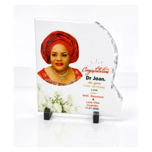 Turn a treasured photo into art with our Photo Rock crystal. Your image is precision laser-etched inside solid optical crystal, creating a stunning 3D keepsake that stands out as a personalised gift, anniversary present or recognition award. Each photo rock is made to order from your supplied image and can include engraved text. Beautifully packaged and shipped safely across Nigeria. Create a lasting memory with Dugo!