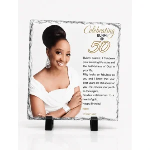 Turn a treasured photo into art with our Photo Rock crystal. Your image is precision laser-etched inside solid optical crystal, creating a stunning 3D keepsake that stands out as a personalised gift, anniversary present or recognition award. Each photo rock is made to order from your supplied image and can include engraved text. Beautifully packaged and shipped safely across Nigeria. Create a lasting memory with Dugo!
